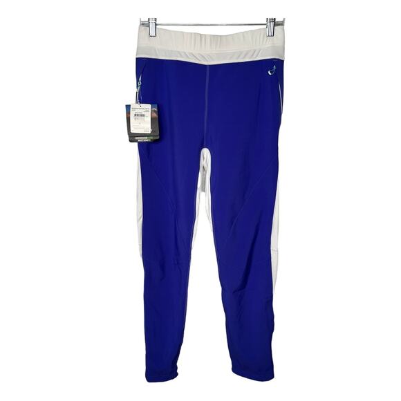 NWT! Salomon M Momentum $140 Softshell Pant Ski Snowboard Leggings White Purple - Picture 1 of 8